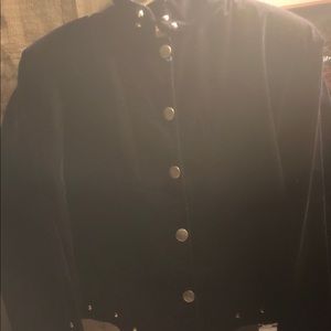 Black western jacket with silver studs.